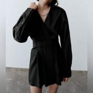 ZARA BOX PLEAT DRESS